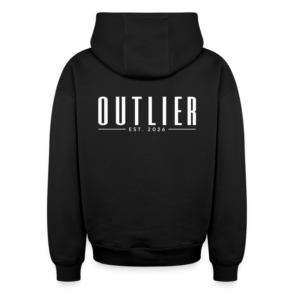 NOIR — OVERSIZED HOODIE - black