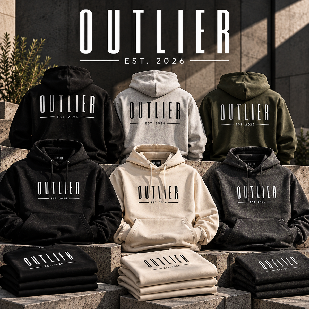 DROP 01 — ESSENTIAL HOODIES