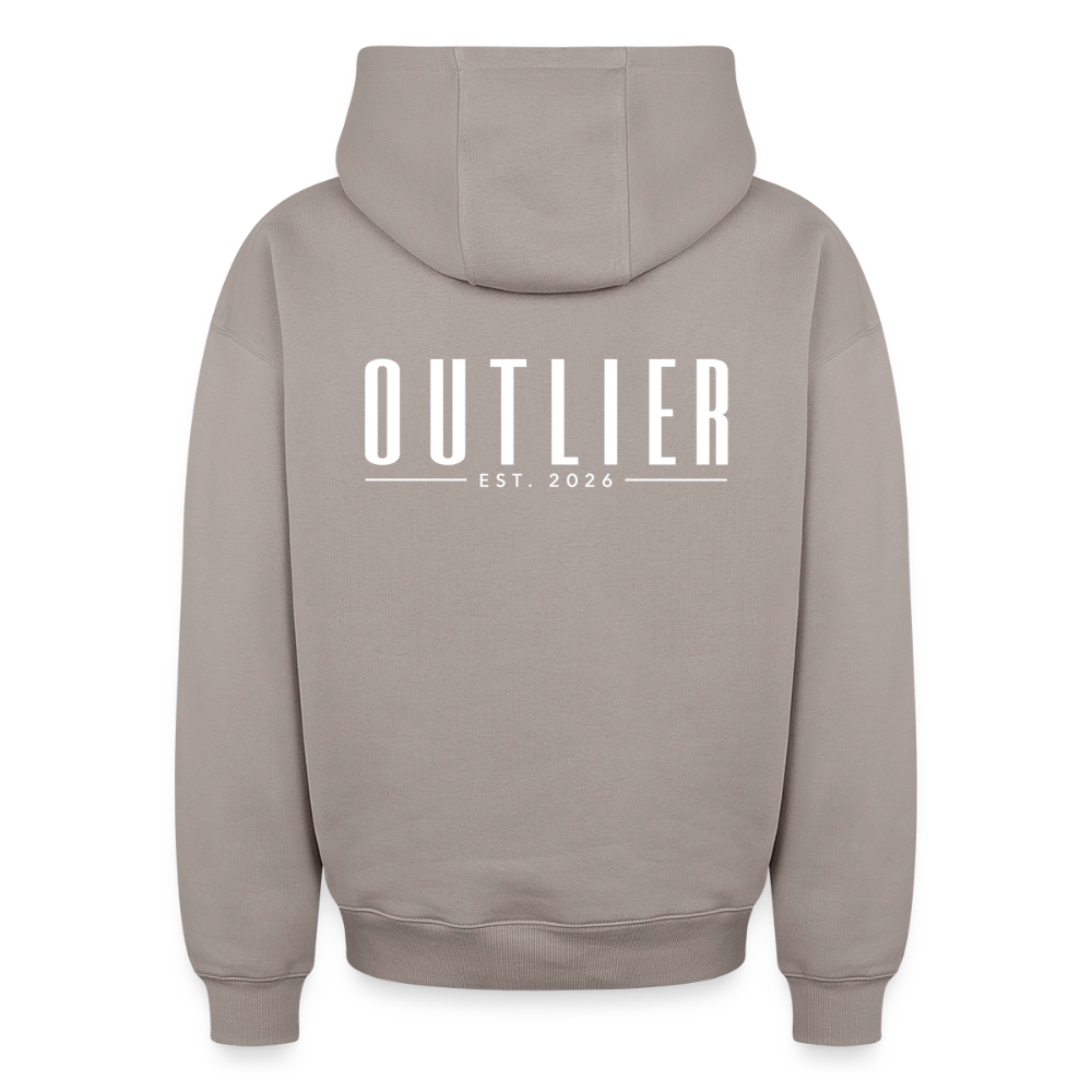 NOIR — OVERSIZED HOODIE - taupe