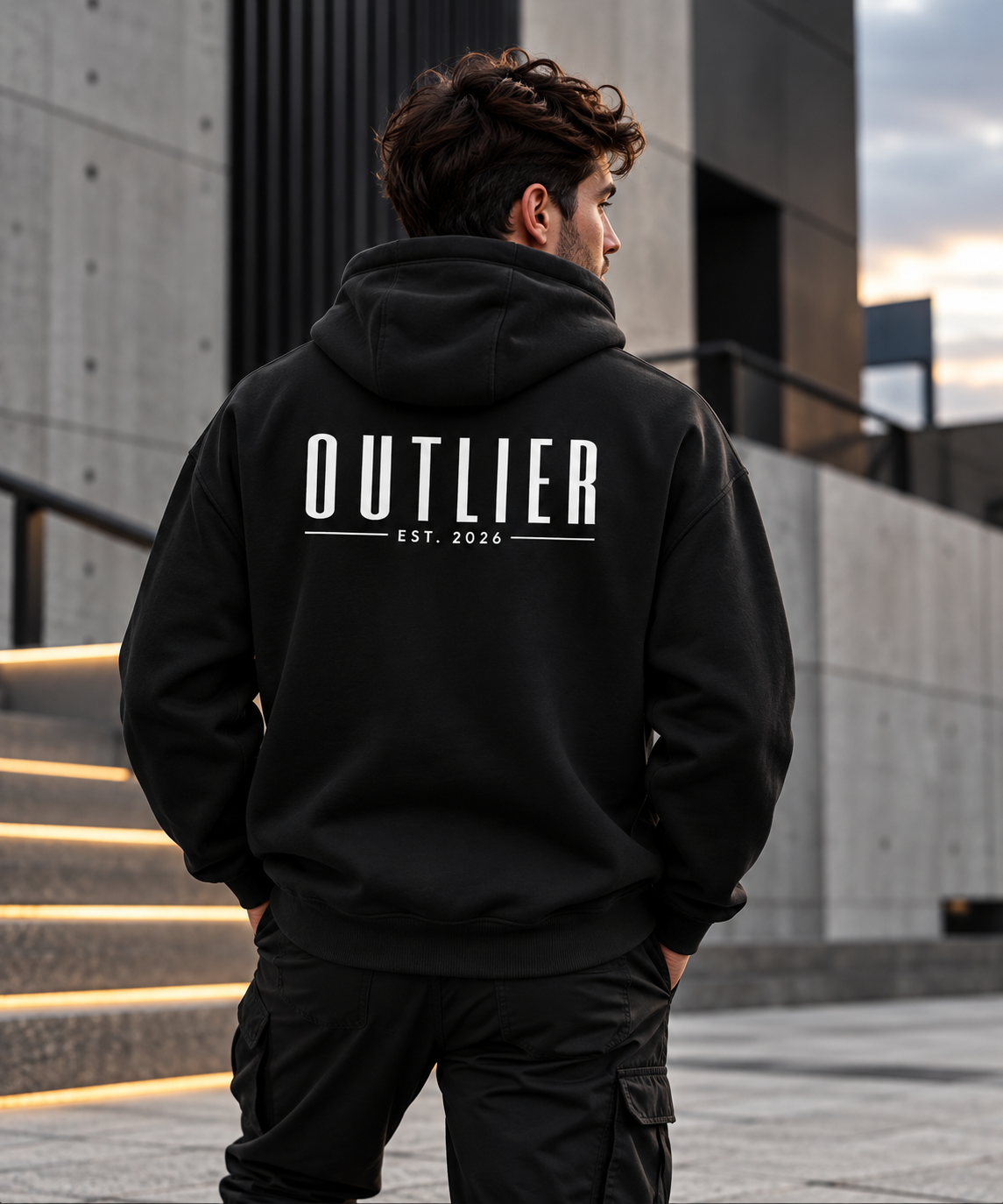 NOIR — OVERSIZED HOODIE